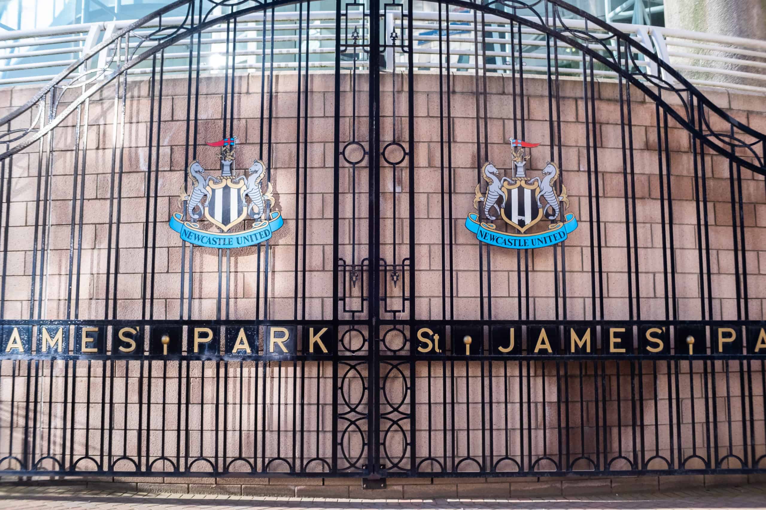 Gates at Newcastle United's St James Park