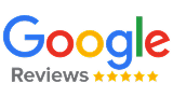 Google Reviews logo with a five-star rating displayed on the About Engage page.