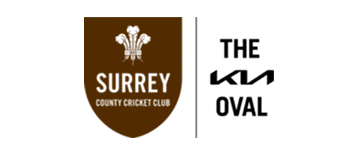 Surrey County Cricket Club and The Kia Oval logos featured on the About Engage page.