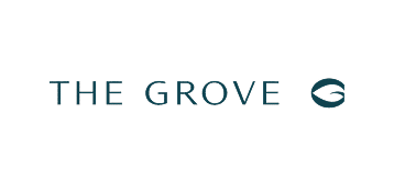 The Grove logo displayed on the About Engage page, featuring stylized text and a leaf emblem.
