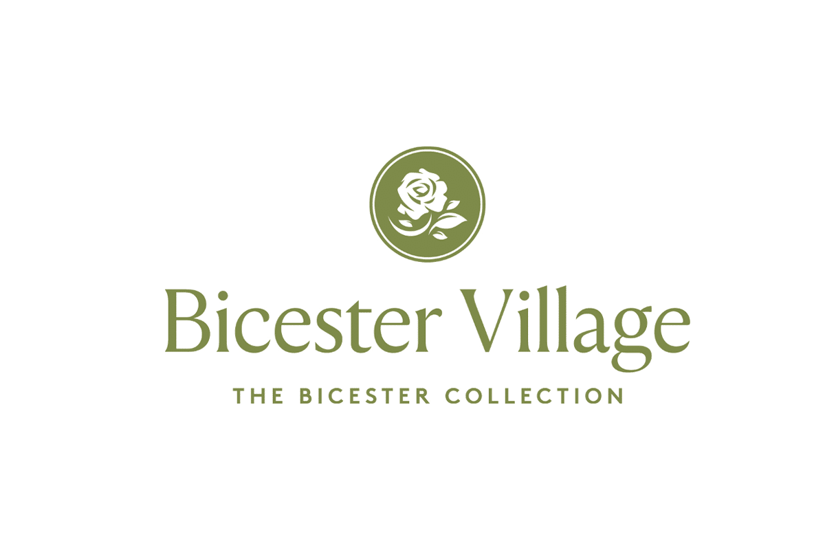 Bicester Village logo featuring a stylized rose, related to the "Partnering with Engage" collaboration page.